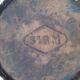 Vintage metal wastepaper basket