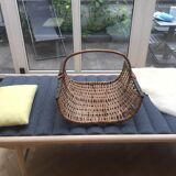 Rattan log holder