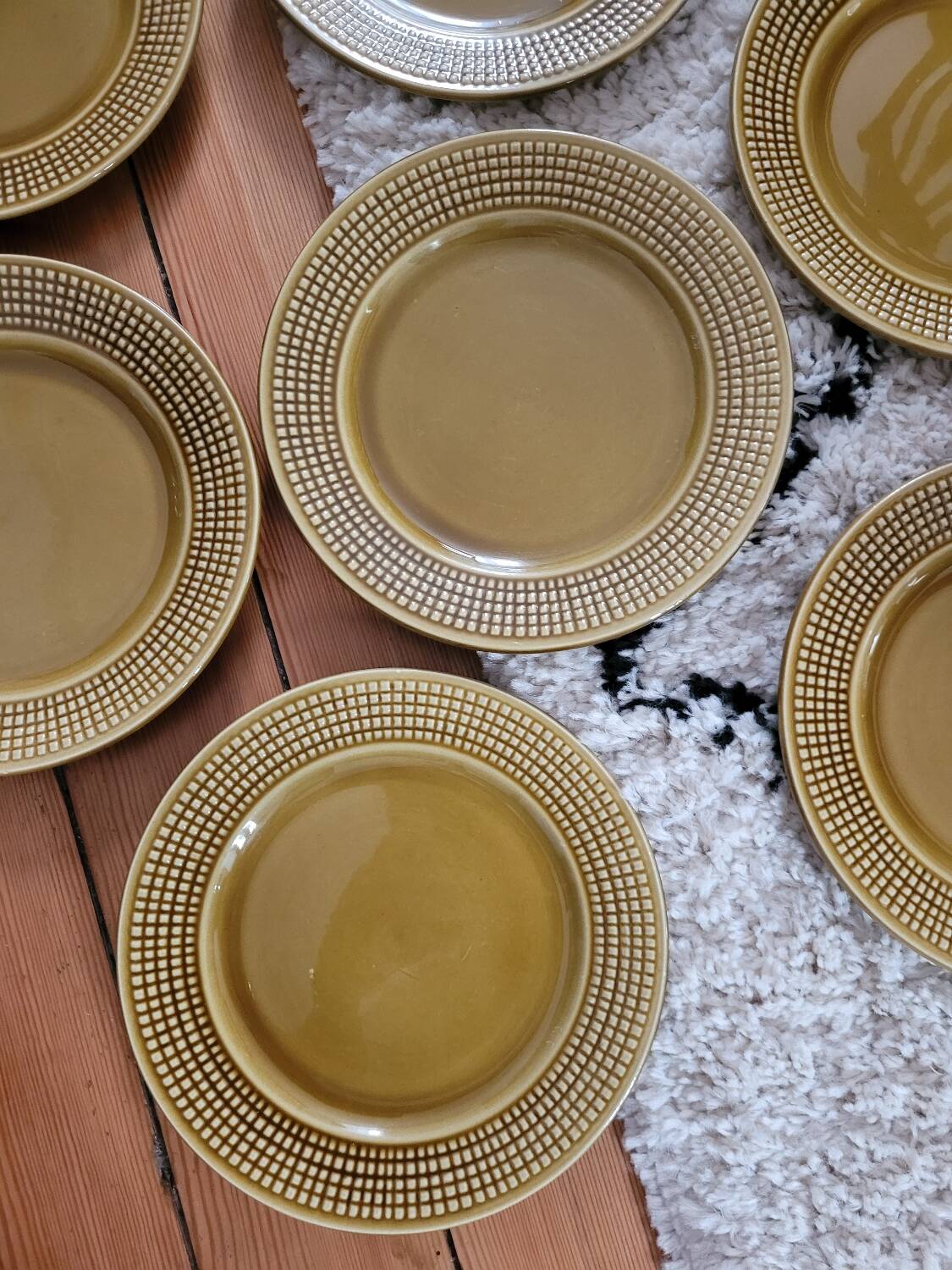 Set of 7 Niderviller dessert plates