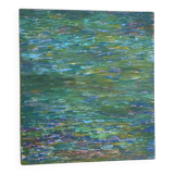 Green abstract painting