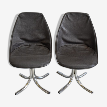 Paire de chaises vintage 1960/1970