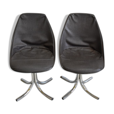 Paire de chaises vintage 1960/1970