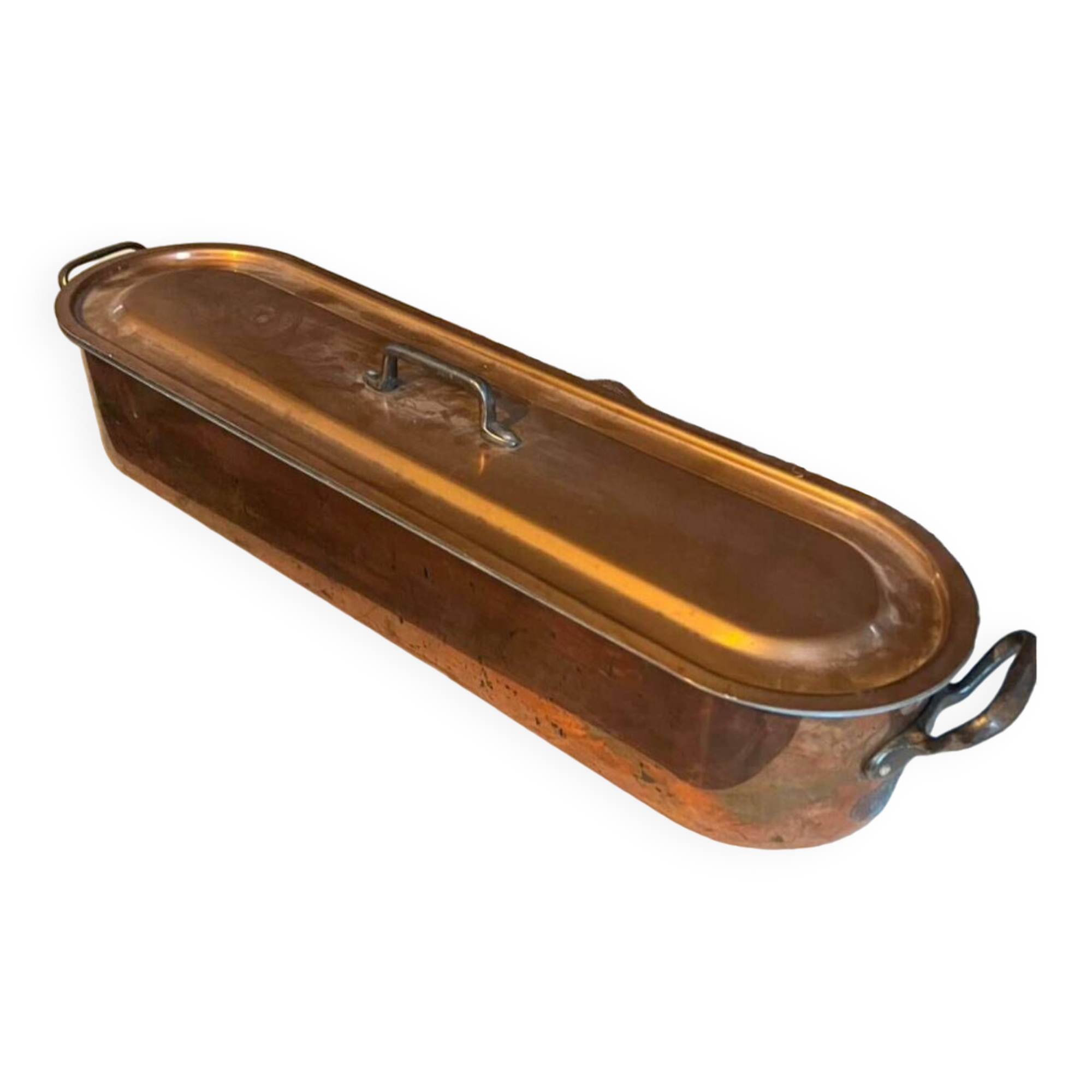 Poissonnière En Aluminium Tournus France - 50 Cm De Hauteur, Années 80, Occasion En état Fonctionnel