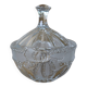 Lead crystal bow relief candy box made in Germany
