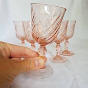 5 verres à shot tourbillonnants Luminarc Rosaline