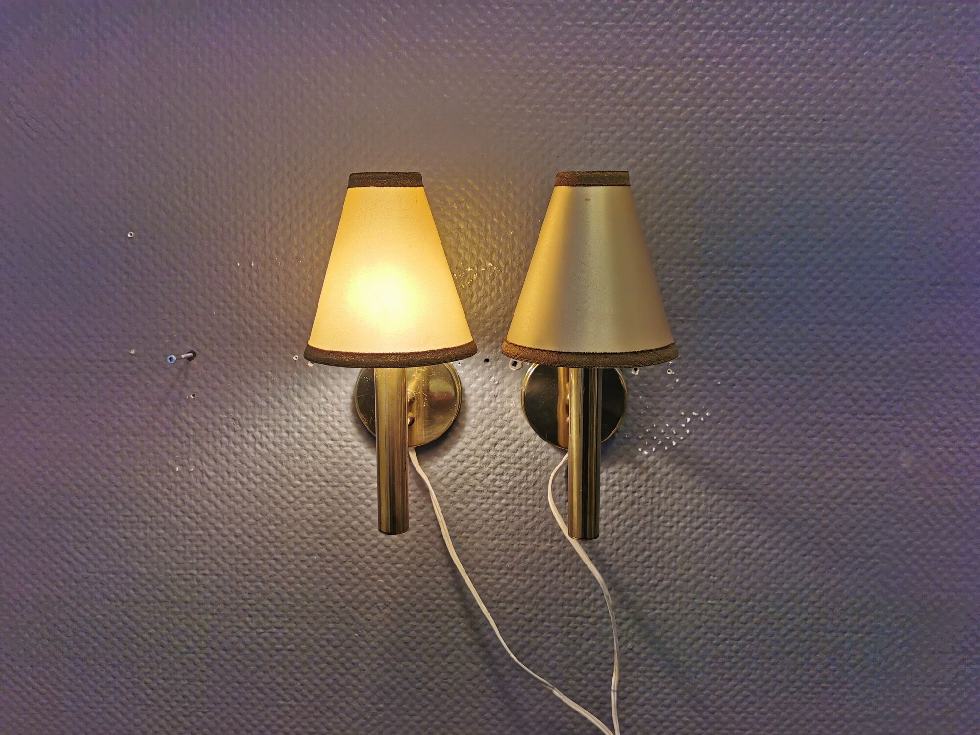 A set of wall lamps from the 70s, designed by Svend Mejlstrøm, for MS Lighting Denmark.