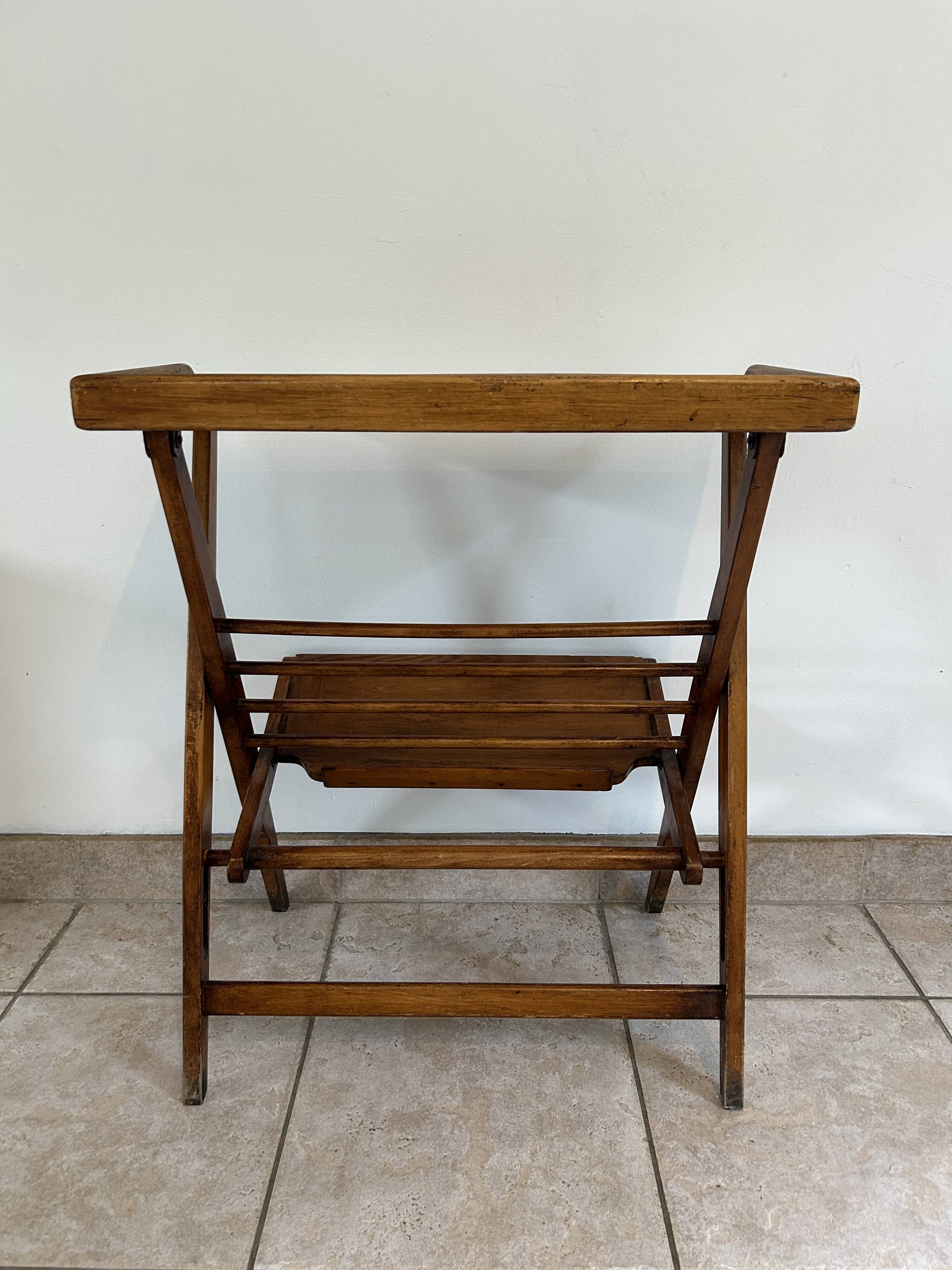 Table d'appoint, porte-revues scandinave vintage