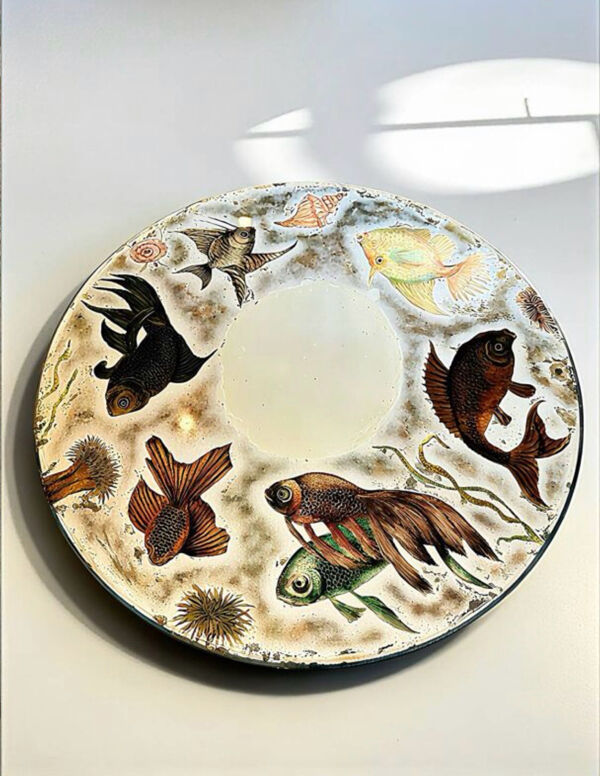 Miroir Décor poisson Fornasetti 1960