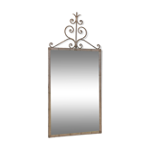 Large bevelled mirror.