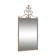 Large bevelled mirror.