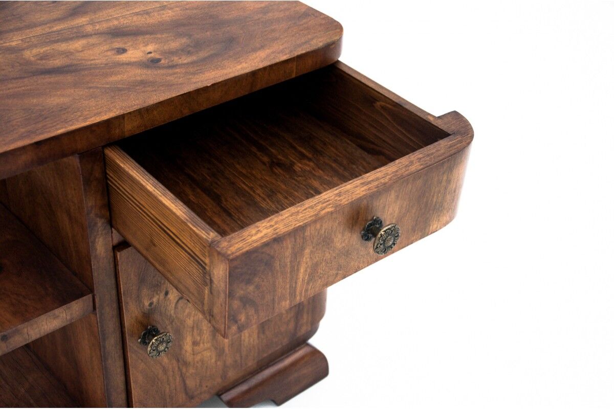 Art deco bedside tables, poland, 1950s