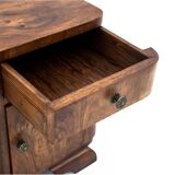 Art deco bedside tables, poland, 1950s