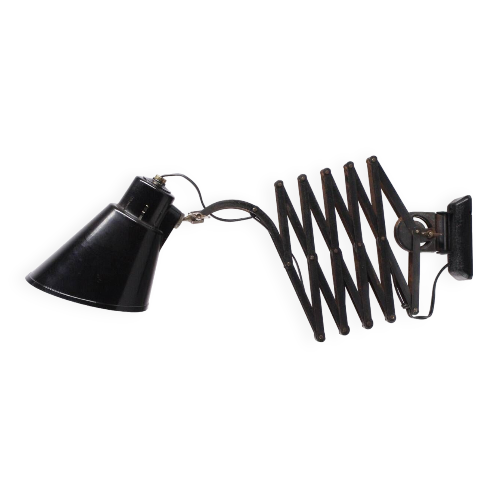 Lampe accordéon industrielle Bometal