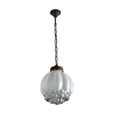 Suspension vintage globe verre bulle
