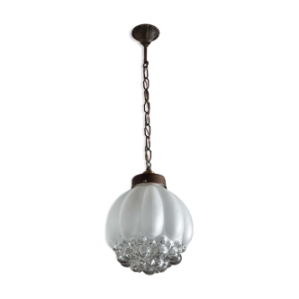 Vintage, old Suspension suspension, globe glass bubble, bubble lamp, shabby chic, interior decoration, for light, ceiling light