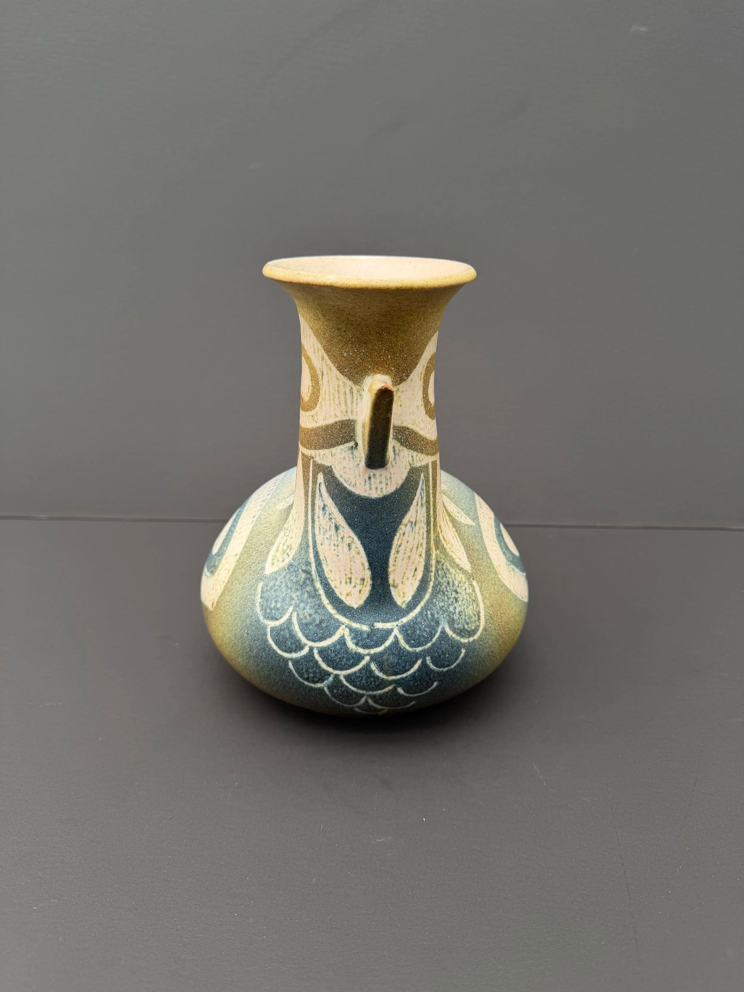 Ceramic jug signed, 1970