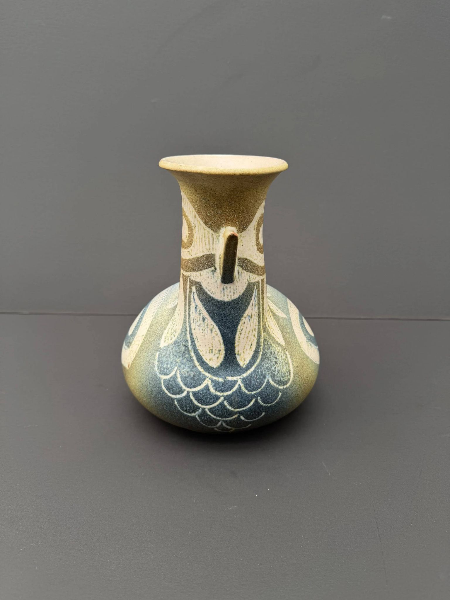 Ceramic jug signed, 1970