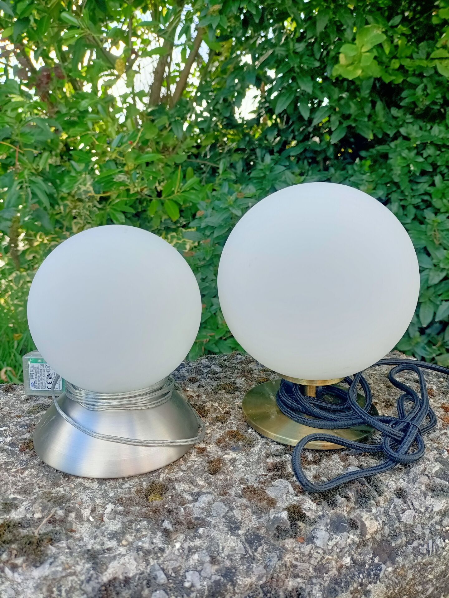 Ensemble de Lampes boules rétro
