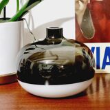 Black and white blown glass vase IKEA