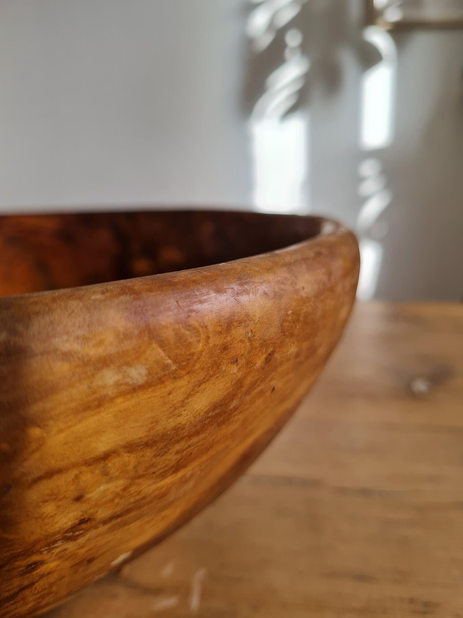 Saladier en bois d'olivier véritable