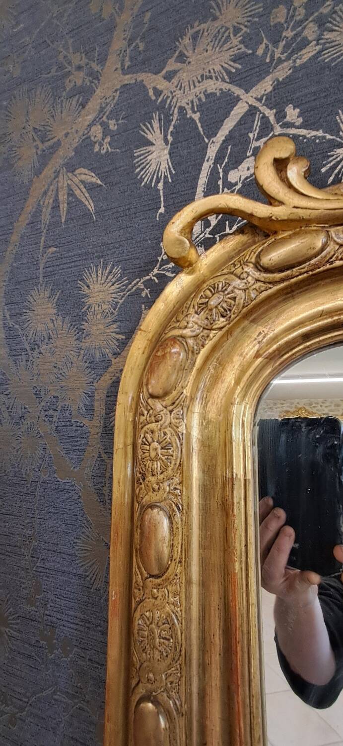 19th century mirror 134x75