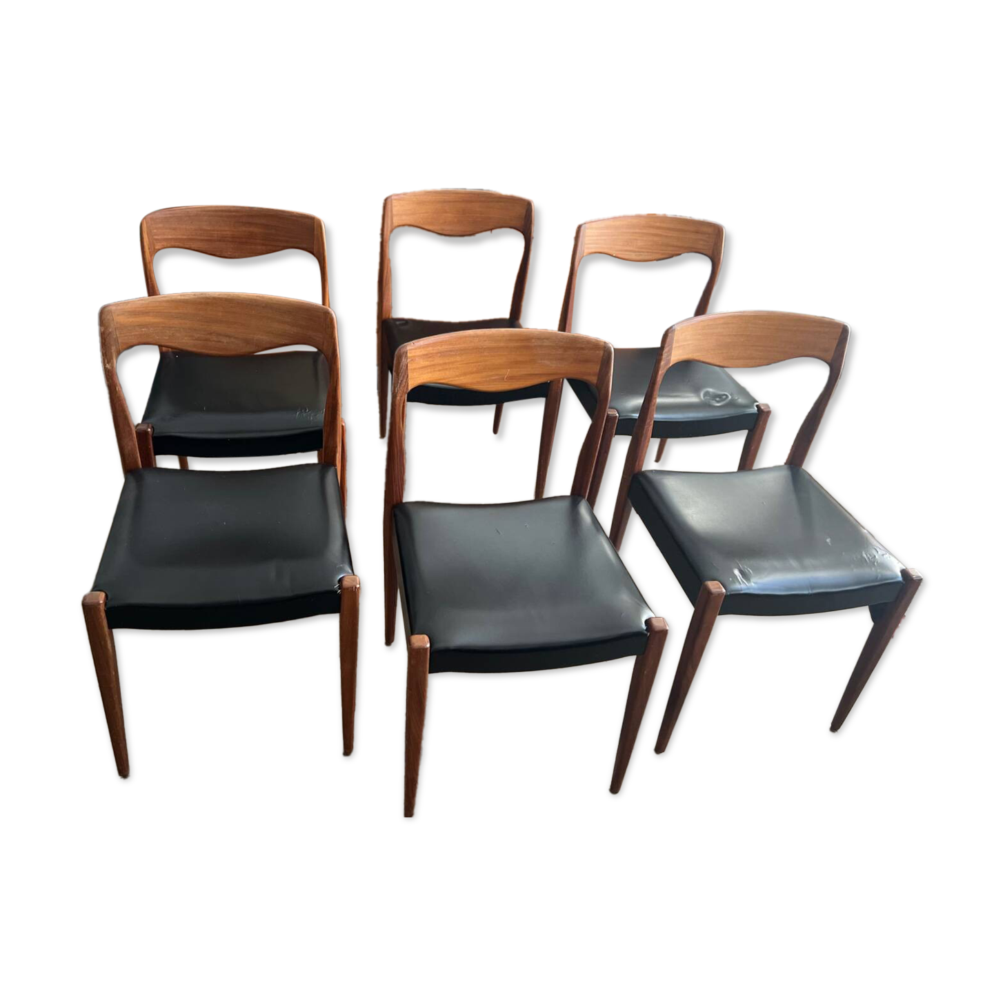 Set of 6 Roche Bobois chairs, 1960