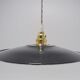 Suspension in black enamelled sheet metal