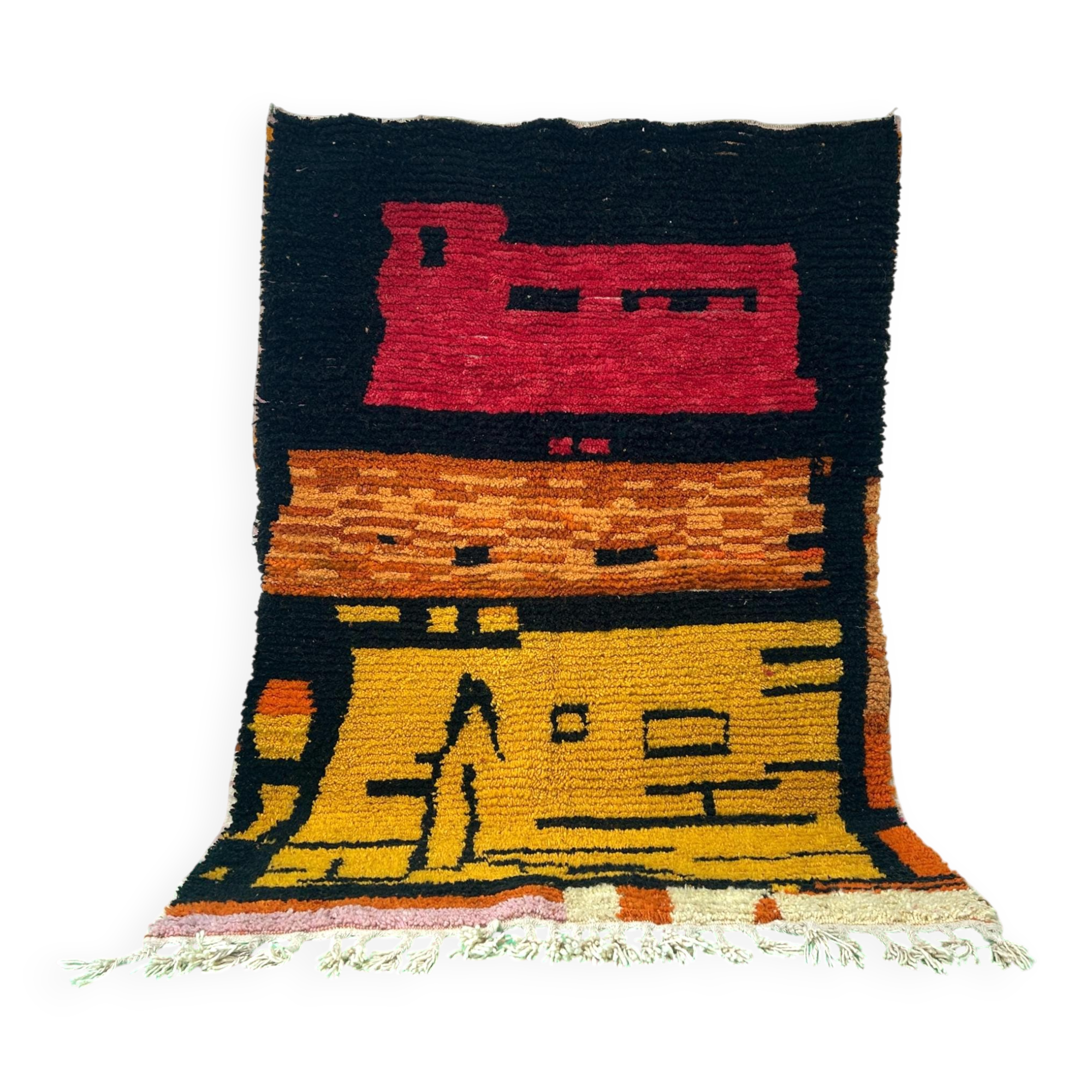 Traditional handmade wool rug 3 x 2 m