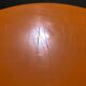Vintage orange Tam Tam stool – Original stamp – 1970s