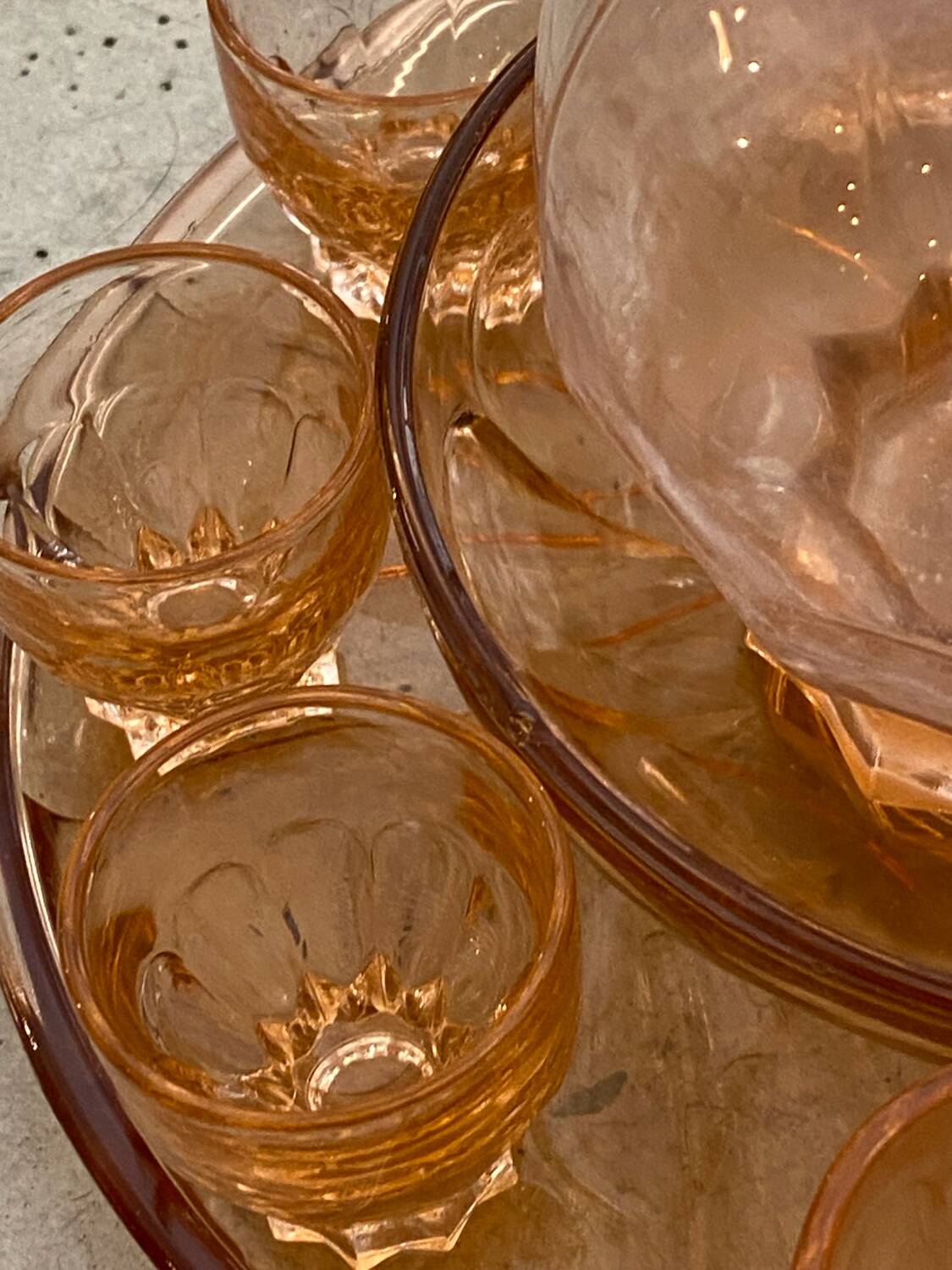 Art Deco liqueur service