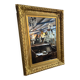 Miroir en bois sculpté