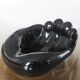 "hand" in black ceramic trinket bowl 60/70