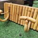 Rattan patères