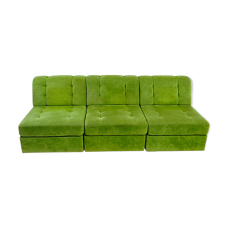 1970s vintage sofa with 3 elements