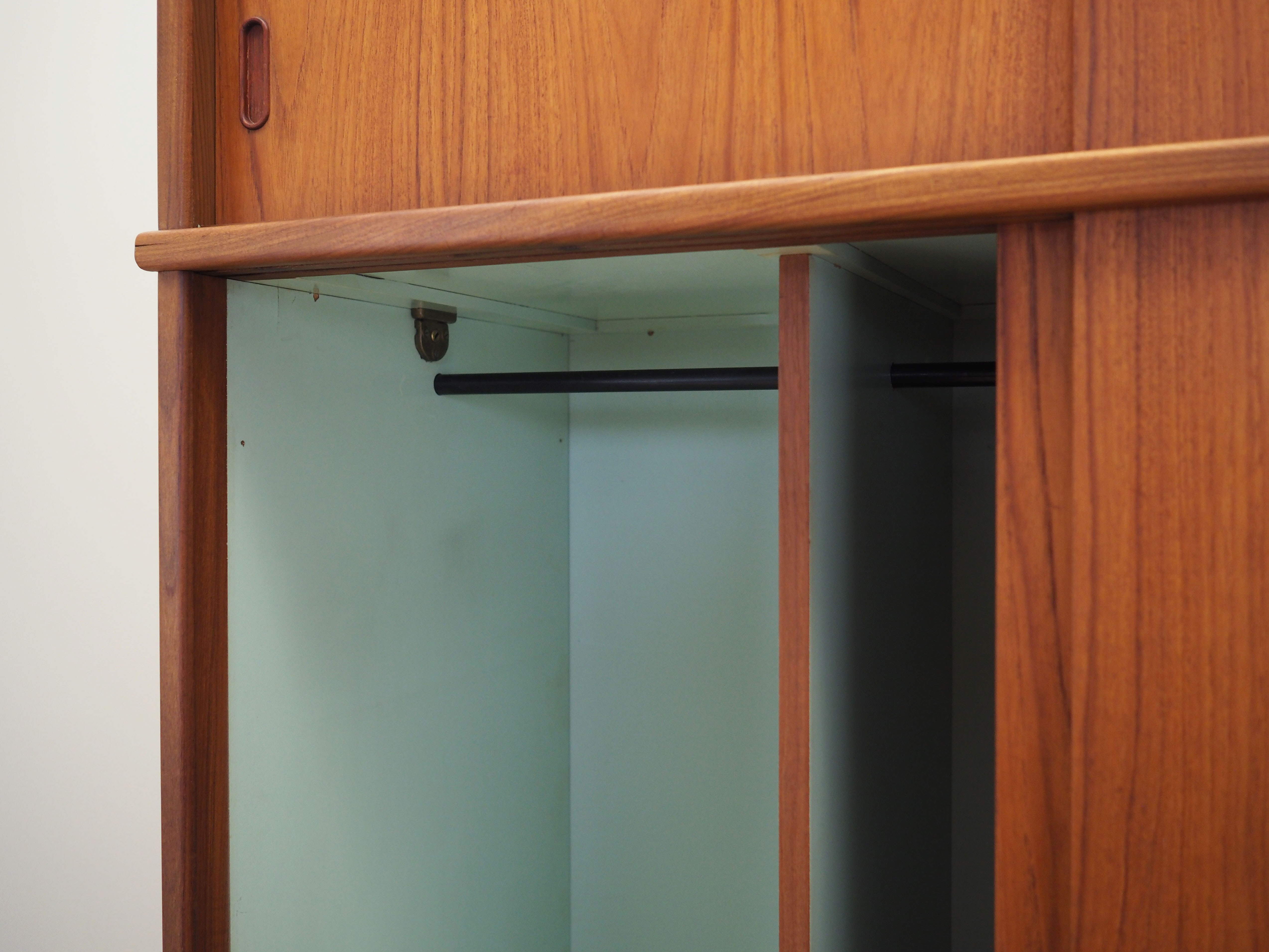 Teak wardrobe, Danish design, 60s, made in Denmark