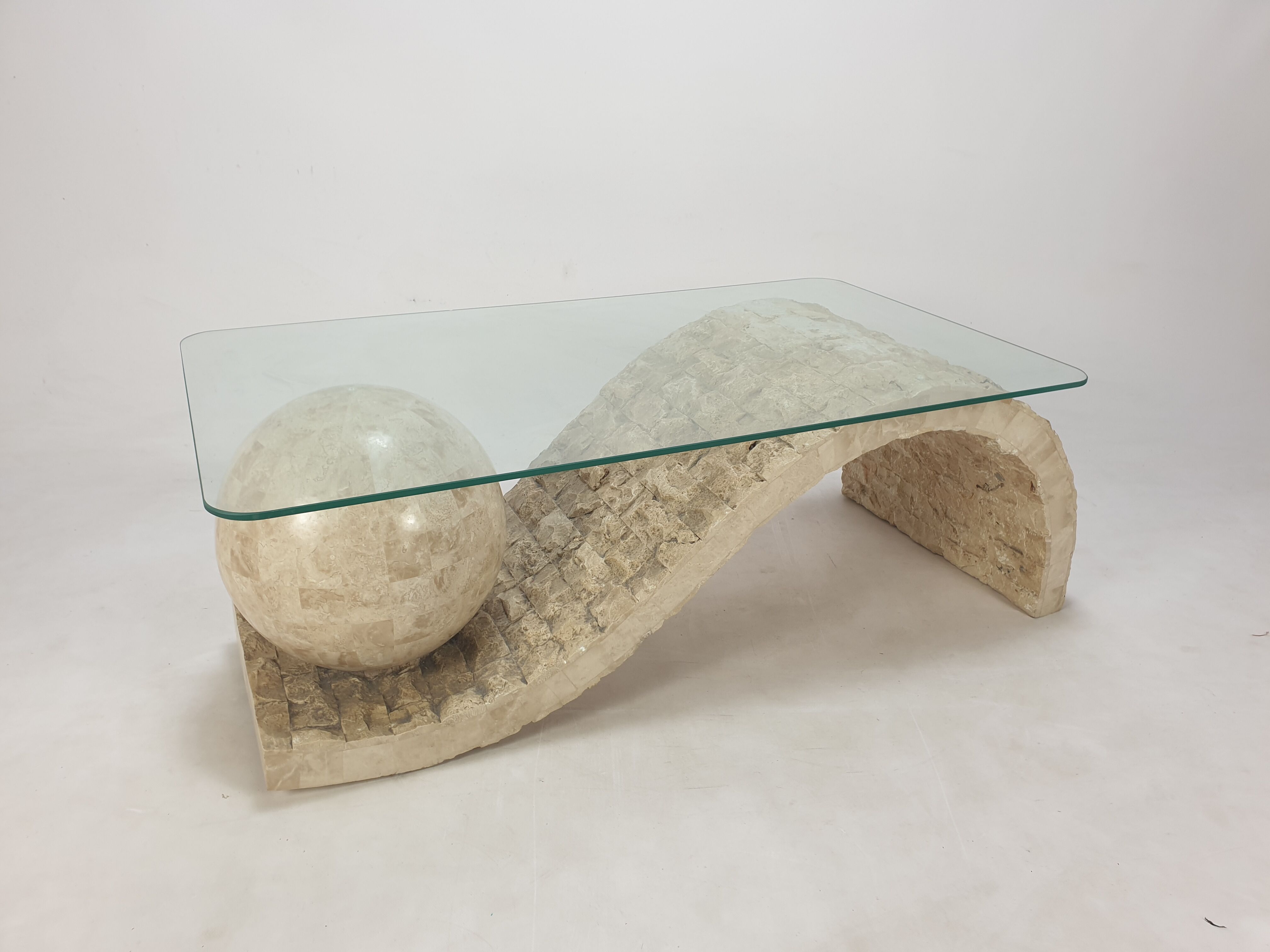 Magnussen Ponte Mactan Stone Coffee Table, 1980s