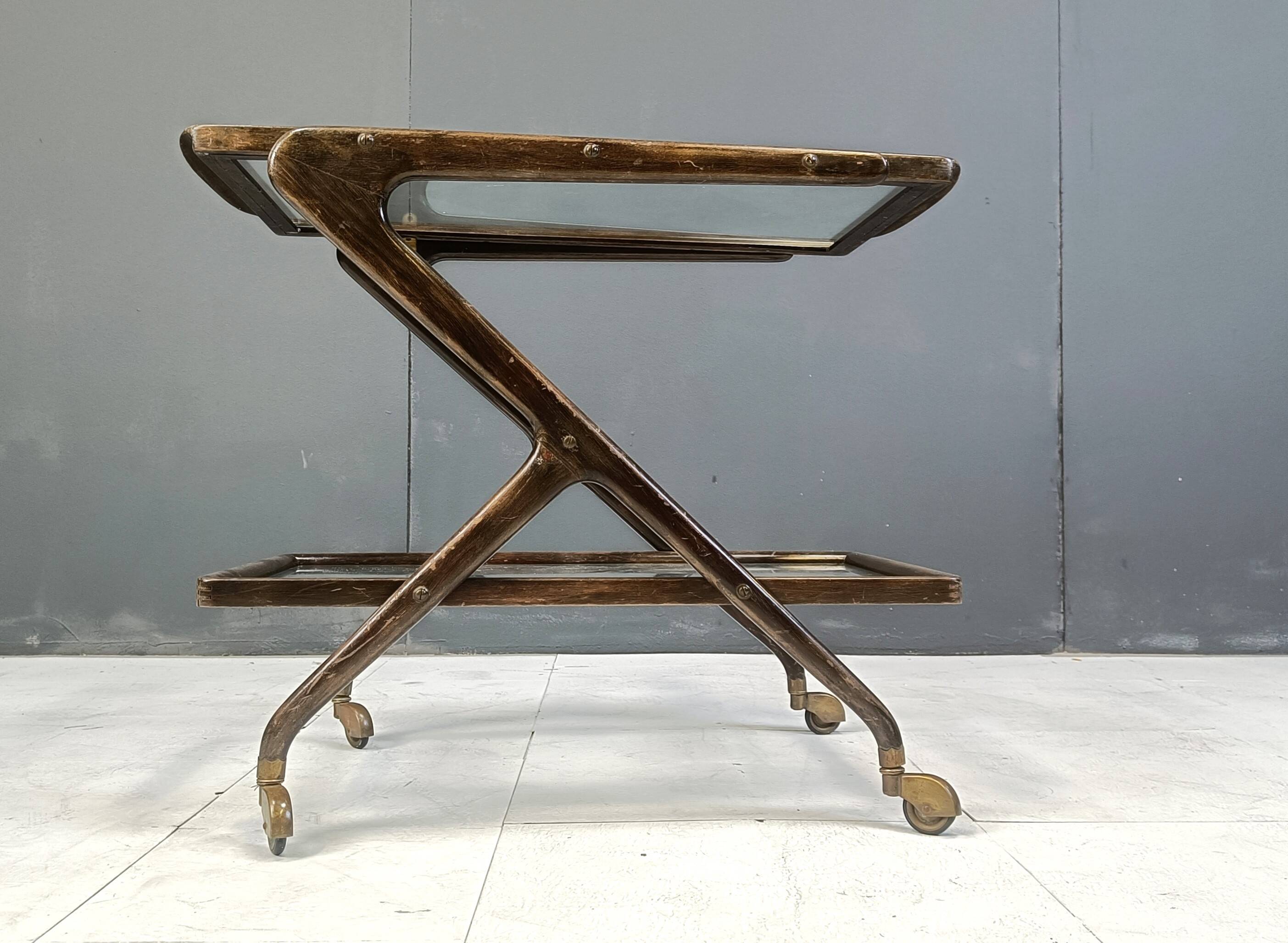 Vintage italian serving trolley, 1950s