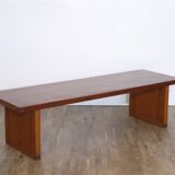 Scandinavian vintage teak bench 1970