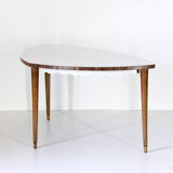 1950s triangular vintage coffee table