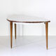 1950s triangular vintage coffee table