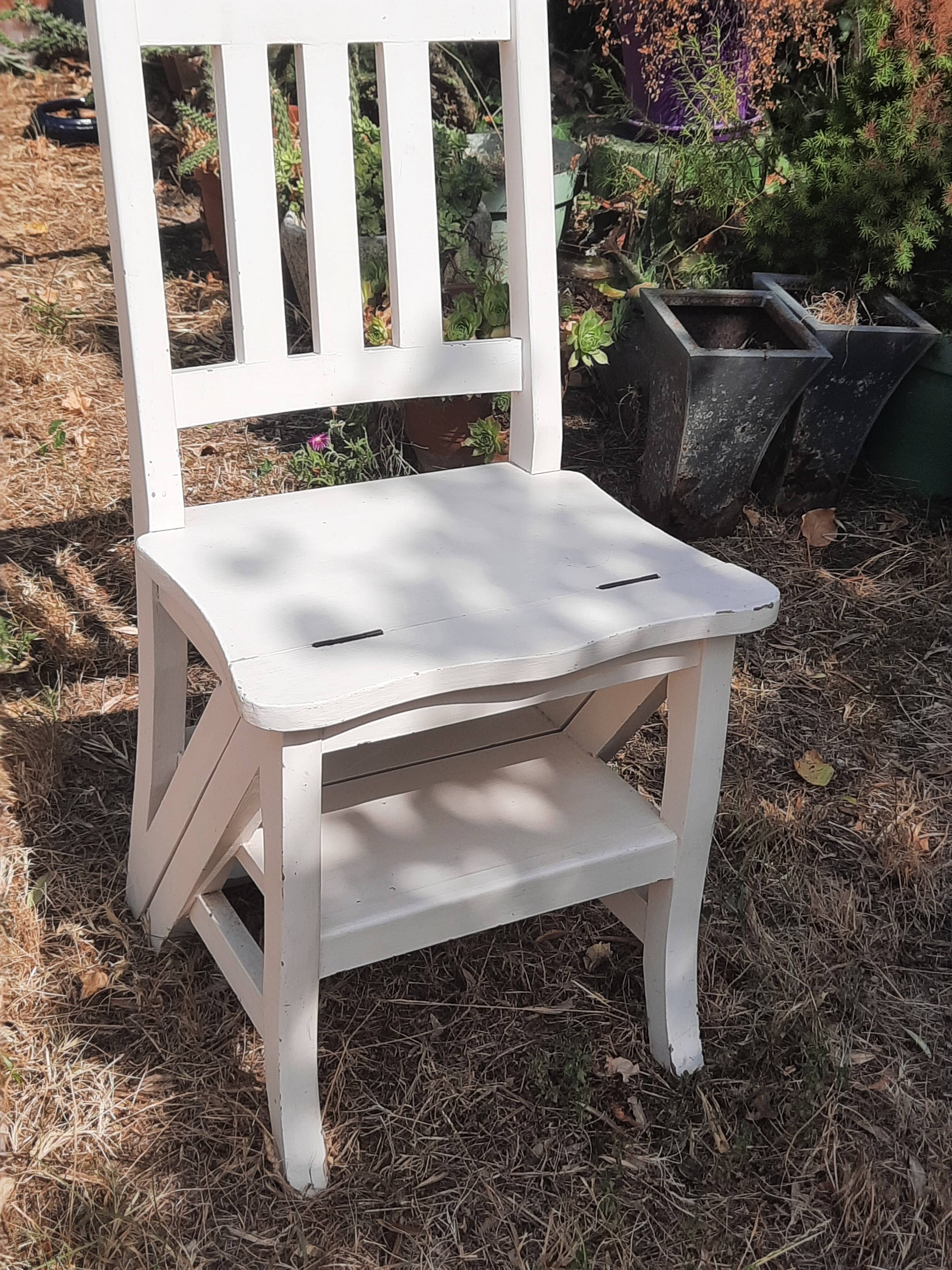 step stool/library chair