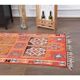 1970s Vintage Turkish Hand-Knotted Wool Cotton Red Runner Rug 96x320