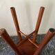 Tabouret en bois verni