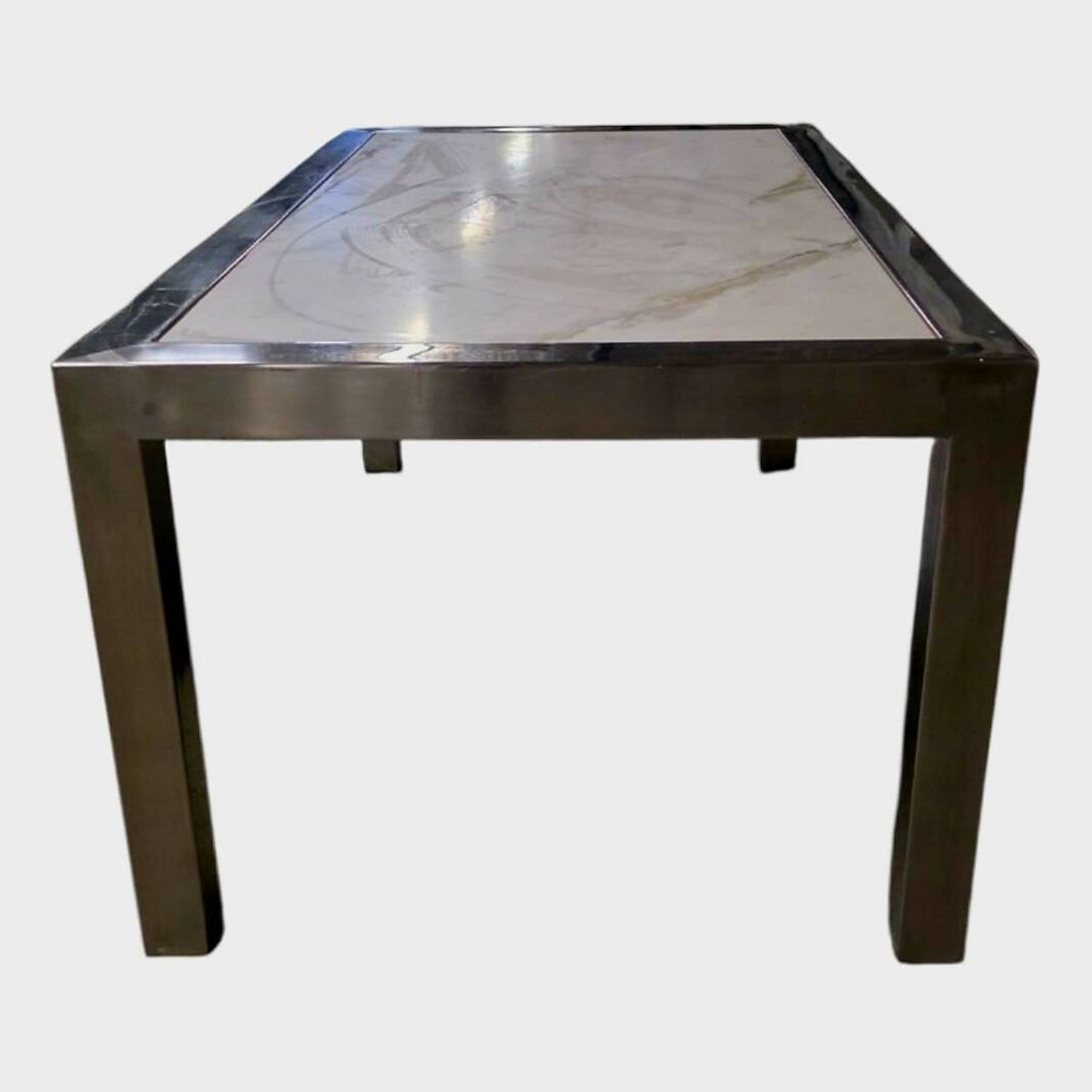 Table basse en marbre blanc – Circa 1970