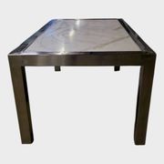 Table basse en marbre blanc – Circa 1970