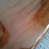 Chest of drawers braided rattan and wood