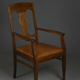 Art Deco Oak Armchair, 1920s–30s