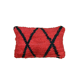 Coussin Berbère Béni Ouarain rouge et noir