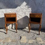 Pair of cherry bedside tables