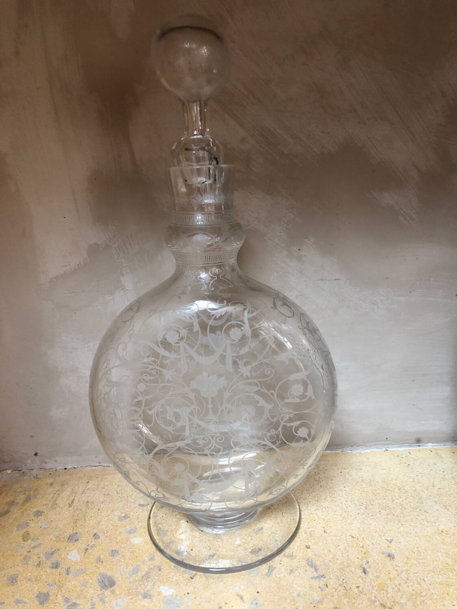 Vintage crystal carafe